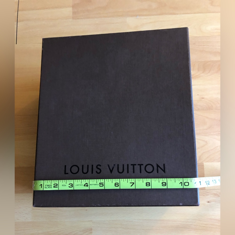 Louis Vuitton Dark Brown Box with Black Logo